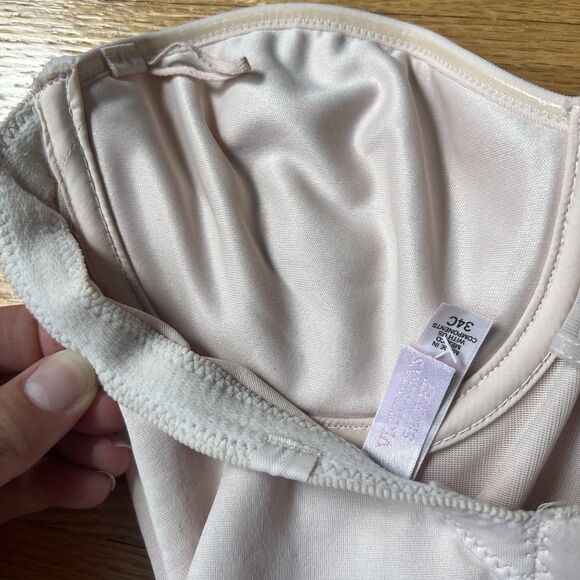 Victoria Secret One Piece Sculpting Body Shaper Beige Nude Bustier Size 34C - Picture 5 of 10